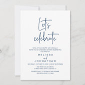 Let's Celebrate, Wedding Elopement Reception 招待状 (正面)