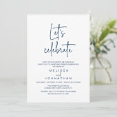 Let's Celebrate, Wedding Elopement Reception 招待状 (スタンド正面)