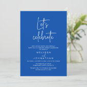 Let's Celebrate, Wedding Elopement Reception 招待状 (スタンド正面)