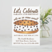 Let's Chipwichアイス祝クリームソーシャル誕生日 招待状 (スタンド正面)