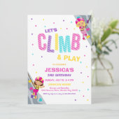 Let's Climb & Play Climbing Birthday Invitation 招待状 (スタンド正面)