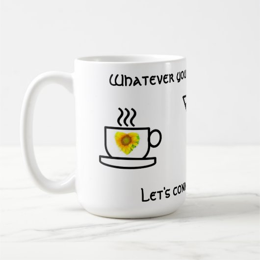 Let's Connect-Call Me - Long Distance Drink コーヒーマグカップ (左)