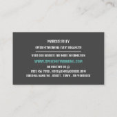 Let's Connect, Speed Networkingイベント・オーガナイザー 名刺 (裏面)