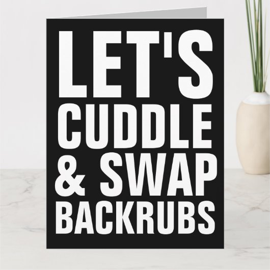 LE'TS CUDLE & SWAPバックルビッグ誕生日カード カード (正面)