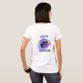 Let's Dance 80sヒップホップ音楽 Tシャツ (裏面フル)