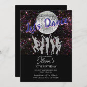 Let's Dance Birthday Party Invitation 招待状 (正面/裏面)