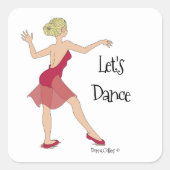Let's Dance Sticker スクエアシール (正面)