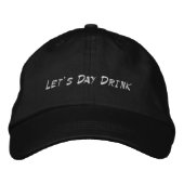 Let's Day Drink Hat 刺繍入りキャップ (正面)