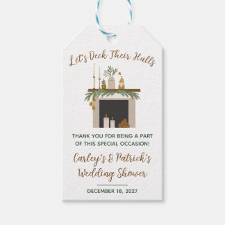 Let's Deck Their Halls! Bridal, Wedding Shower ギフトタグ