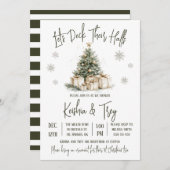 Let's Deck Their Halls, Holiday Bridal Shower 招待状 (正面/裏面)