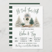 Let's Deck Their Halls, Holiday Bridal Shower 招待状 (正面/裏面)