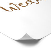 Let's Deck Their Halls Holiday Shower Welcome Sign ポスター (角)