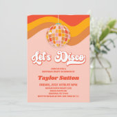 Let's Discoレトロ70sバースデーパーティー 招待状 (スタンド正面)