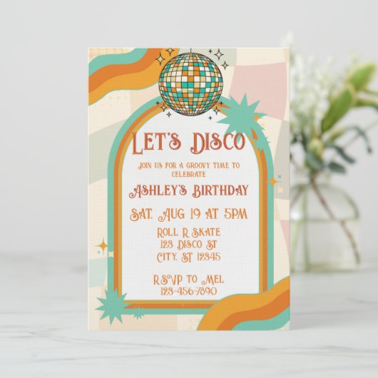 Let's Disco, Retro Birthday  招待状 (スタンド正面)