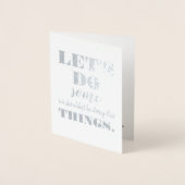 Let's Do - Bridesmaid おもしろい Proposal 箔カード (正面)