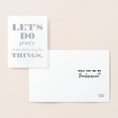 Let's Do - Bridesmaid おもしろい Proposal 箔カード (ディスプレー)