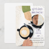 Let's Do Brunch Latte 2 ご招待 招待状 (正面/裏面)