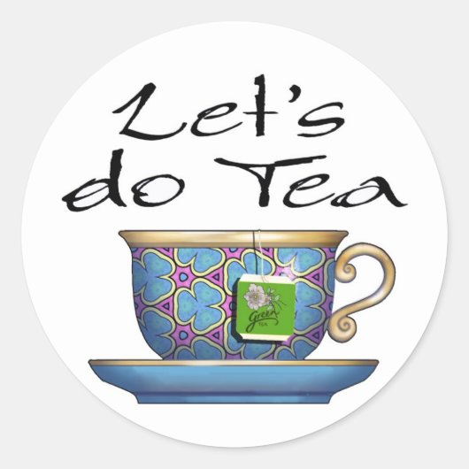 Let's do Tea - 007 ラウンドシール (正面)