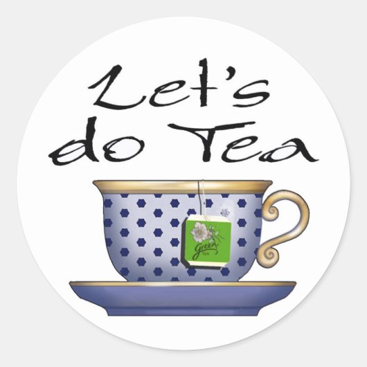 Let's do Tea - 01 ラウンドシール (正面)