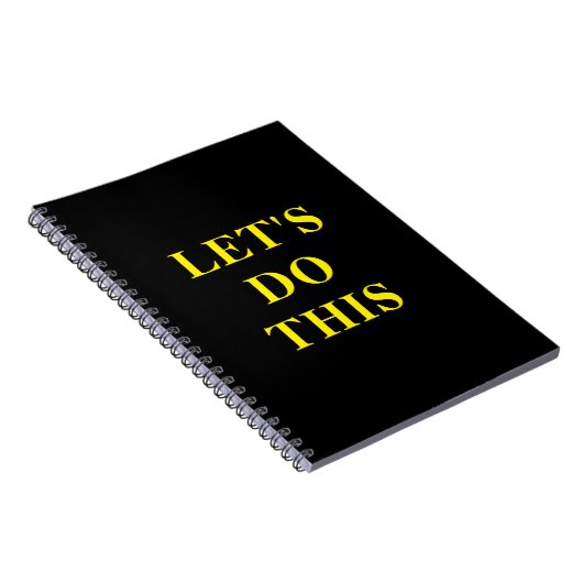 Let's Do This - 6.5" x 8.75" Classic Notebook ノートブック (右側)