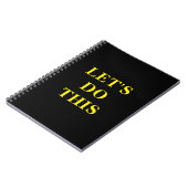 Let's Do This - 6.5" x 8.75" Classic Notebook ノートブック (左側)