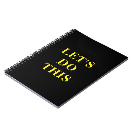 Let's Do This - 6.5" x 8.75" Classic Notebook ノートブック (左側)
