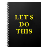 Let's Do This - 6.5" x 8.75" Classic Notebook ノートブック (正面)