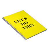 Let's Do This - 6.5" x 8.75" Classic Notebook ノートブック (右側)