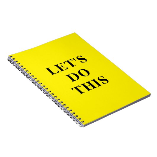 Let's Do This - 6.5" x 8.75" Classic Notebook ノートブック (右側)