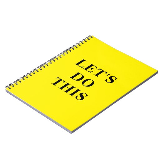 Let's Do This - 6.5" x 8.75" Classic Notebook ノートブック (左側)