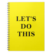 Let's Do This - 6.5" x 8.75" Classic Notebook ノートブック (正面)
