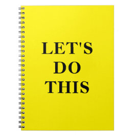 Let's Do This - 6.5" x 8.75" Classic Notebook ノートブック
