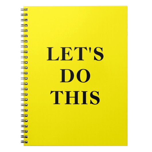 Let's Do This - 6.5" x 8.75" Classic Notebook ノートブック (正面)