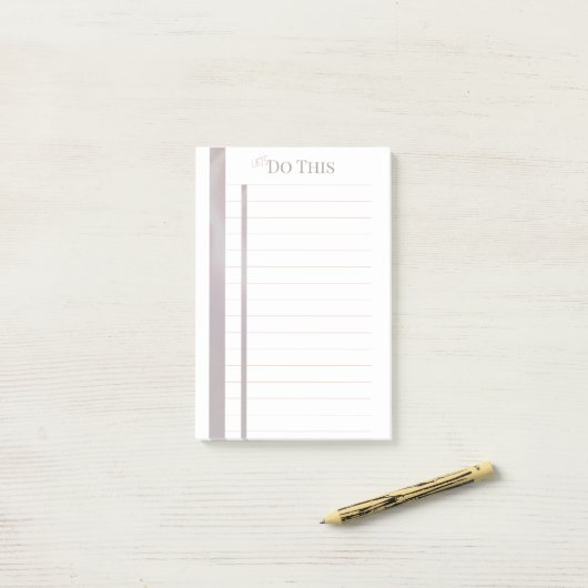 Let's Do This sticky note pad ポストイット (デスク上)