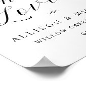 Let's Drink to Love Script披露宴ディナーサイン ポスター (角)