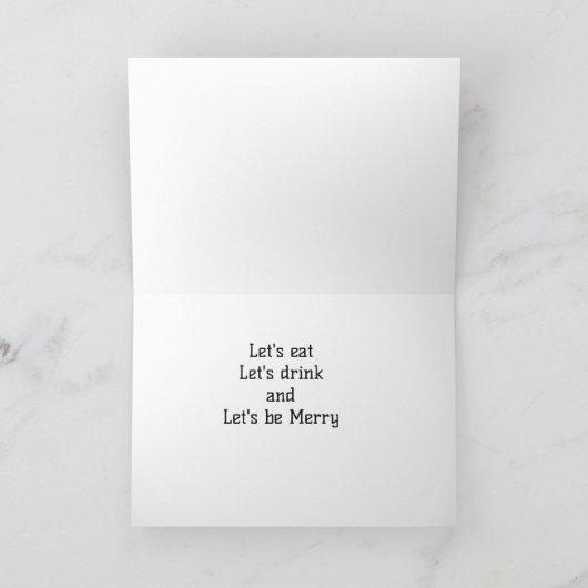 LET'S EAT, LET'S DRINK & LET'S BE MERRY シーズンカード (内部)