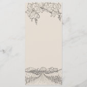 Let's Eat Napa Valley Vineyard Vinery Wedding メニュー (裏面)