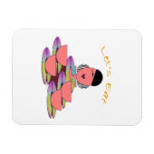 Let's Eat Refrigerator  マグネット (横)