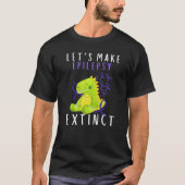 Lets Epilepsy Extinct Kid Mom Dad Epilepsy Awarene Tシャツ (正面)