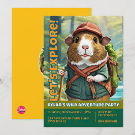 Let's Explore! 屋外モルモットハイカー 招待状