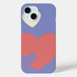 Let's Fall My Love Abstract Hands iPhone 15ケース