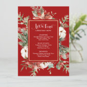 Let's Feast Christmas Menu Festive Christmas Frame メニュー (スタンド正面)