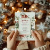 Let's Feast Christmas Menu Festive Christmas Frame メニュー