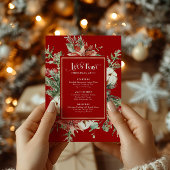 Let's Feast Christmas Menu Festive Christmas Frame メニュー