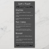 Let's Feast Gray Black Dragon 結婚ファンタジー メニュー (正面)