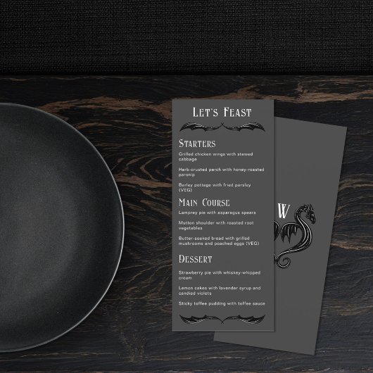 Let's Feast Gray Black Dragon 結婚ファンタジー メニュー