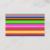 Let's Fiesta水色の赤ちゃんシャワー本ベビー エンクロージャーカード (裏面)