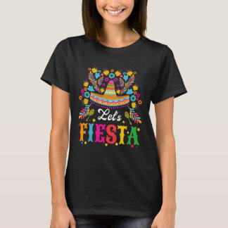 Let's Fiesta おもしろい Cinco De Mayo Women Kids Tシャツ