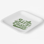 Let's Fiesta グルーヴィー ソンブレロ カクティ サルフェスト ペーパープレート (傾斜あり)