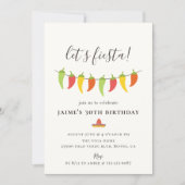 Let's Fiesta! チリペッパー誕生日パーティー 招待状 (正面)